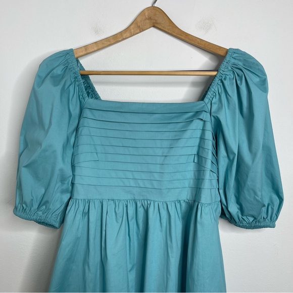Eloquii Aqua Puff Sleeve Dress - Picture 6 of 15